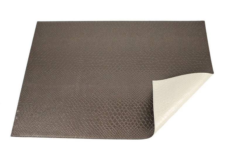Signature Home Collection Platzset Tischset 6-er Set rechteckig Reptil Kunstleder 2-farbig, (Set, 6-St., Tischset 6-er Set Kunstleder 45 x 33 cm), Kunstleder: pflegeleicht & abwischbar, zweifarbig von Signature Home Collection