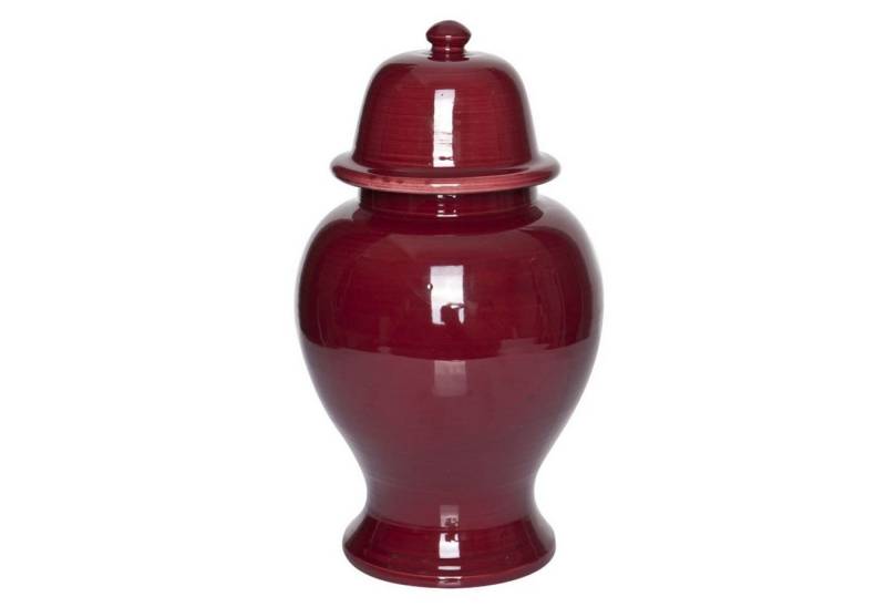 Signature Home Collection Dekovase (1 Stück, 1 St., 1 Keramikvase mit Deckel), Handgefertigte Keramik aus Italien von Signature Home Collection