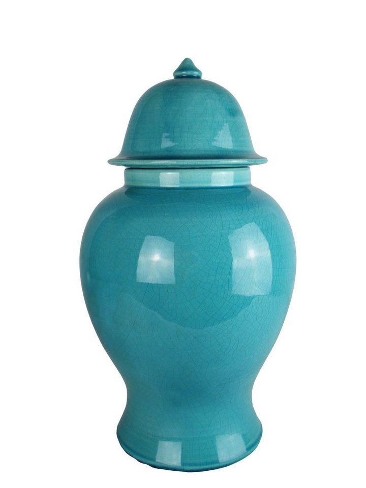 Signature Home Collection Dekovase (1 Stück, 1 St., 1 Keramikvase mit Deckel), Handgefertigte Keramik aus Italien von Signature Home Collection
