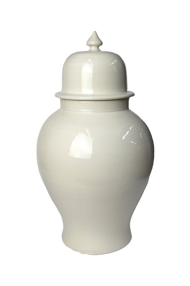 Signature Home Collection Dekovase (1 Stück, 1 St., 1 Keramikvase mit Deckel), Handgefertigte Keramik aus Italien von Signature Home Collection