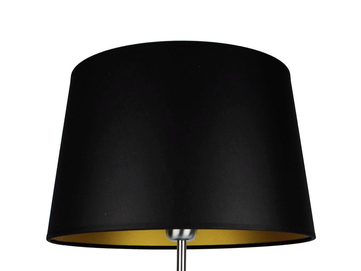 Signature Home Collection Lampenschirm Lampenschirm Stoff 33 cm handgefertigt für Tischlampen, Handgefertigter Lampenschirm schwarz in Stoff von Signature Home Collection