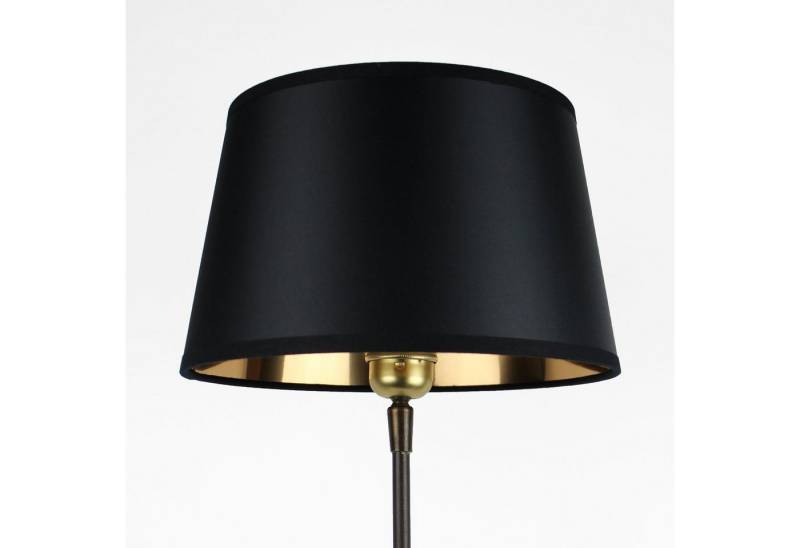 Signature Home Collection Lampenschirm Handgefertigter Lampenschirm schwarz dunkelgrau in Stoff Zylinder, Stoffschirm, konisch Zylinderform von Signature Home Collection
