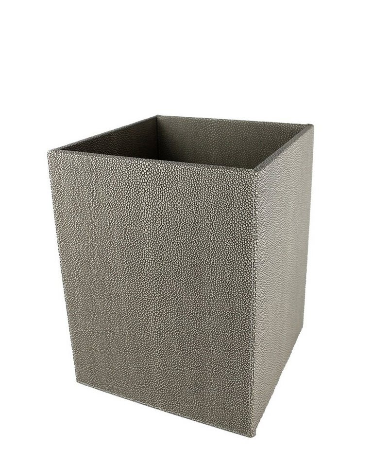 Signature Home Collection Papierkorb Papierkorb Rochenhaut Kunstleder eckig Mülleimer, abwischbar und pflegeleicht, Leder Optik von Signature Home Collection