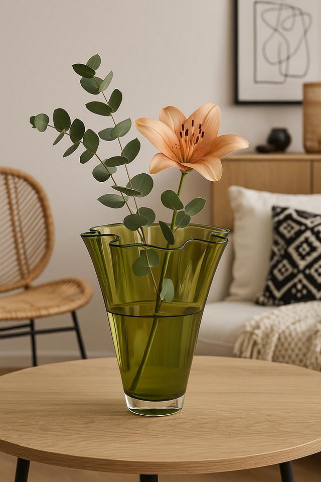 Signature Home Collection Tischvase (1 Stück, 1 St., 1x Glasvase), Handgefertigt in Europa, mundgeblasene Glasvase in Premiumqualität von Signature Home Collection