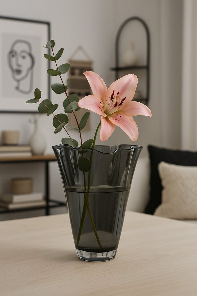 Signature Home Collection Tischvase (1 Stück, 1 St., 1x Glasvase), Handgefertigt in Europa, mundgeblasene Glasvase in Premiumqualität von Signature Home Collection