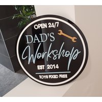 3D Acryl Garage Wand Plakette/Schild von SignatureEtch