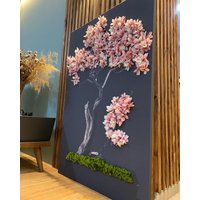 3D Bild, Künstliche Blumen, Künstliches Moos, Wandbild 3D Bild, Künstliche Blumen, Künstliches Moos, Wandbild von SigneonCH