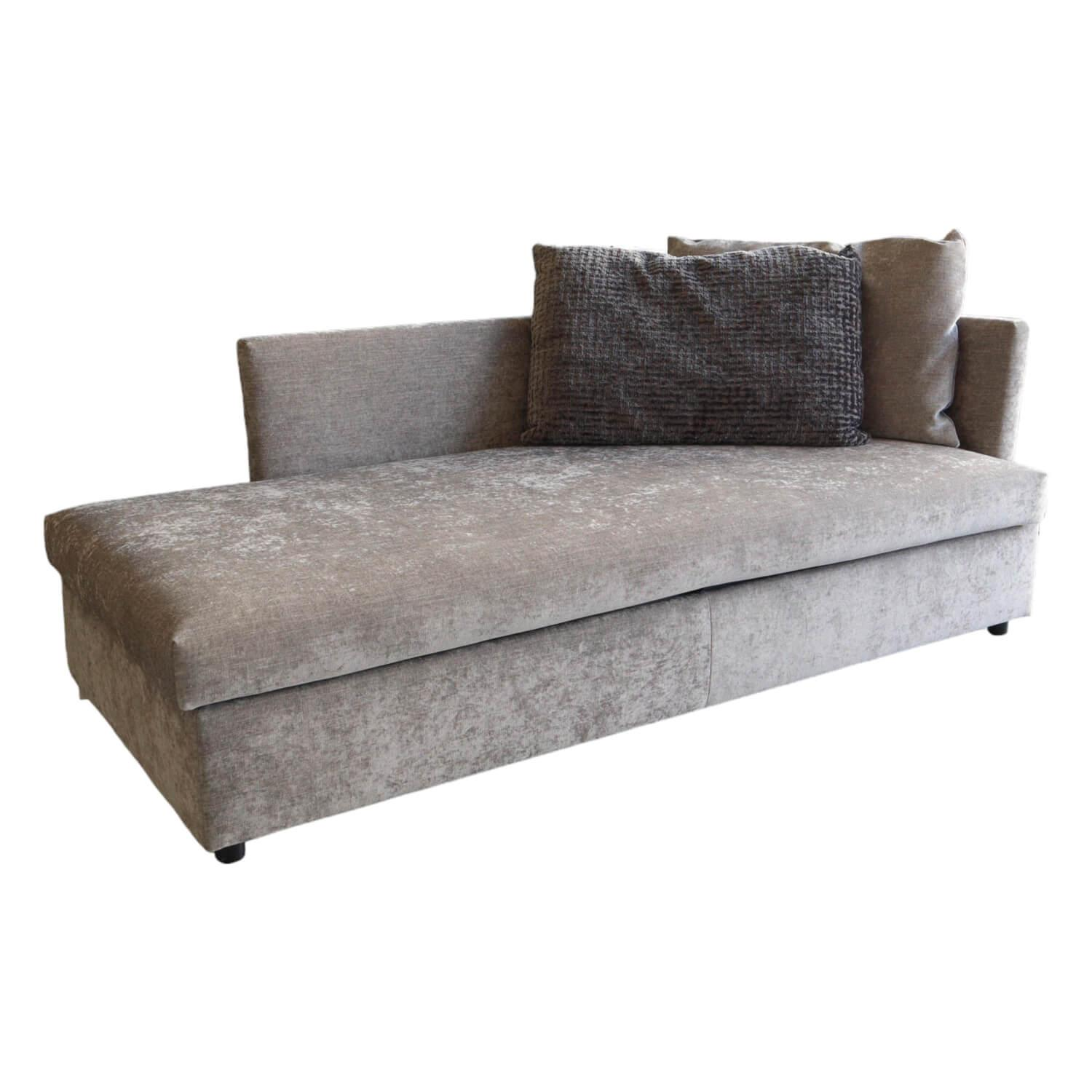 Daybed Tatu Bezug Stoff Abby Grau Inklusive Kissen von Signet