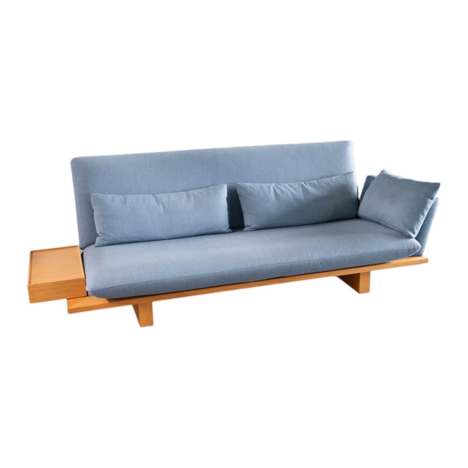 Schlafsofa Veda Stoff Kvadrat Re Wool 657 Blau Gestell Eiche Schlafsofa Veda Stoff Kvadrat Re Wool 657 Blau Gestell Eiche von Signet
