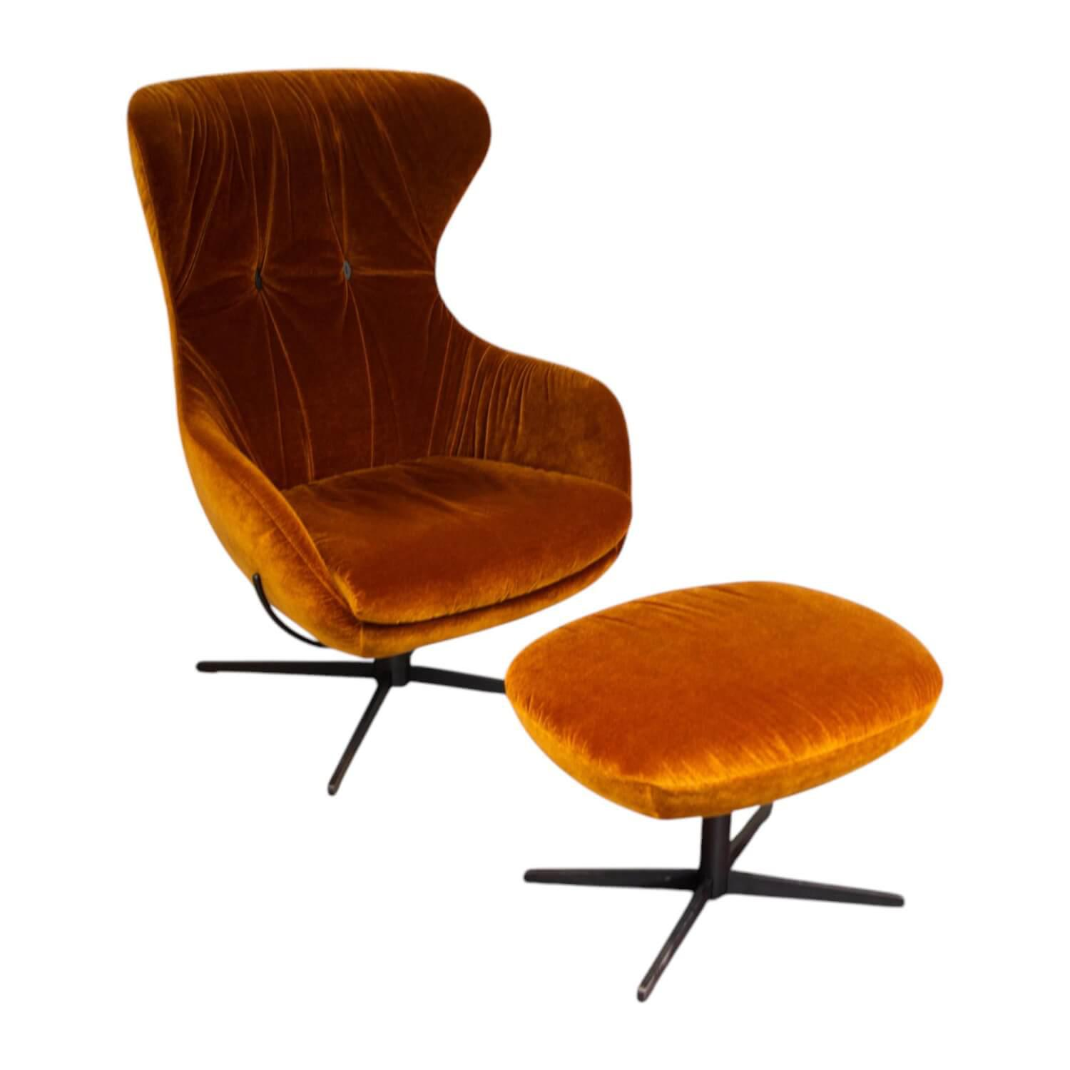 Sessel Shar Pei Stoff F Genua Kupfer Orange Braun Metallfuß Schwarz Inklusive Ho... Sessel Shar Pei Stoff F Genua Kupfer Orange Braun Metallfuß Schwarz Inklusive Ho... von Signet