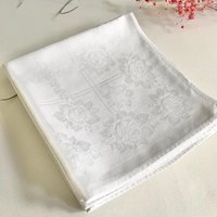 6 Weiße Vintage Servierten/Weiße Servietten/ Servietten von SignoraMargherita
