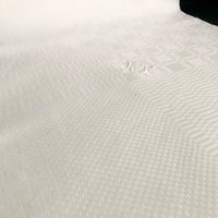 Tafeltuch Tuch Baumwolltuch Tischdecke Antik Jugendstil Weißes von SignoraMargherita