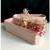 Vintage Blumen Gefäß Bonsai Keramik Rosa von SignoraMargherita