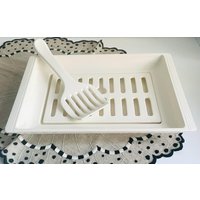 Vintage Wächtersbach Spargel Platte Mit Heber/ Keramik von SignoraMargherita