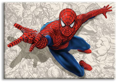 Leinwand Spiderman Spiderman - Comic - Bild auf Leinwand auf Holzrahmen von Signorbit