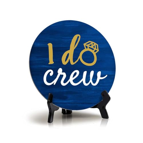 I Do Crew Tischschild mit Acrylständer, 12,7 x 12,7 cm, Boote und Heimdekoration I Do Crew Tischschild mit Acrylständer, 12,7 x 12,7 cm, Boote und Heimdekoration von Signs ByLITA