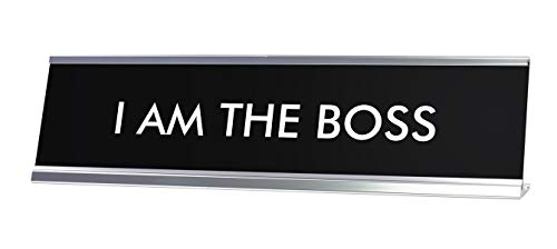 Signs ByLITA Schreibtisch-Schild mit Aufschrift "I Am The Boss" Signs ByLITA Schreibtisch-Schild mit Aufschrift "I Am The Boss" von Signs ByLITA
