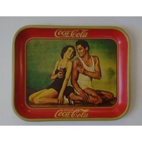 Coca Cola Tablett Maureen O'sullivan Johnny Weissmuller Sammler von SignsAndLotsMore