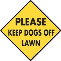 Keep Dogs Off Rasen Außen Rostfrei Kein Hund Pooping Aluminium Schild Oder Vinyl Aufkleber Wetterfest & Uv Geschützt - 15 X 12 von SignsWithAnAttitude