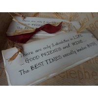 Beste Freunde Und Bff Geschenke. Es Gibt Nur 2 Absolutes Im Leben, Gute Wodka Humorvolle Plakette Geschenke Für Freunde, Wodka-Zeichen von Signsatsimplywood