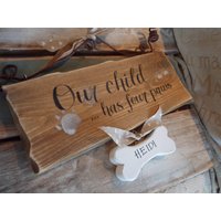 Personalisierte Hundeleine Aufhänger Zeichen Pet Lover Time For Walkies Haken Plakette Diese Pfoten Wurden Für Gemacht von Signsatsimplywood