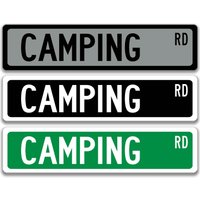Camping Schild, Wohnmobil Dekor, Geschenk Für Camper, Dekor Camper Camp Reiseanhänger Sss056 von SignsbyLindaNee