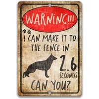 Lustiges Hundeschild Deutscher Schäferhund Hundezeichen Kein Hausfriedensbruch Zeichen Hund Warnung Vorsicht Vor Schild Hofschild Zaun Keep Gate von SignsbyLindaNee