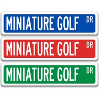 Minigolf, Minigolf Zeichen, Dekor, Wand Golf Liebhaber, Bar Sss052 von SignsbyLindaNee