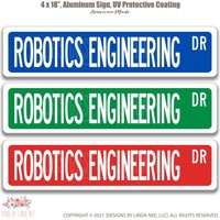Robotics Engineering Sign, Gift, Engineer Decor, Graduation Gift Q-Sso021 von SignsbyLindaNee
