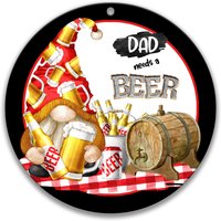 Vater Braucht Ein Bier, Vatertagsgeschenk, Geschenk Für Ehemann, Humor Geschenk, Stout Bierkrug, Wichtel-Zeichen von SignsbyLindaNee