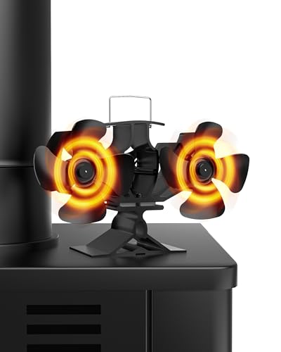 Signstek Kaminventilator Ofenventilator Ohne Strom, Kaminlüfter 8 Blättern mit 2 Motoren Leiser Kamin Ventilator Wärmeverteiler Lüfter für Kaminofen Holzofen Ofen Signstek Kaminventilator Ofenventilator Ohne Strom, Kaminlüfter 8 Blättern mit 2 Motoren Leiser Kamin Ventilator Wärmeverteiler Lüfter für Kaminofen Holzofen Ofen von Signstek