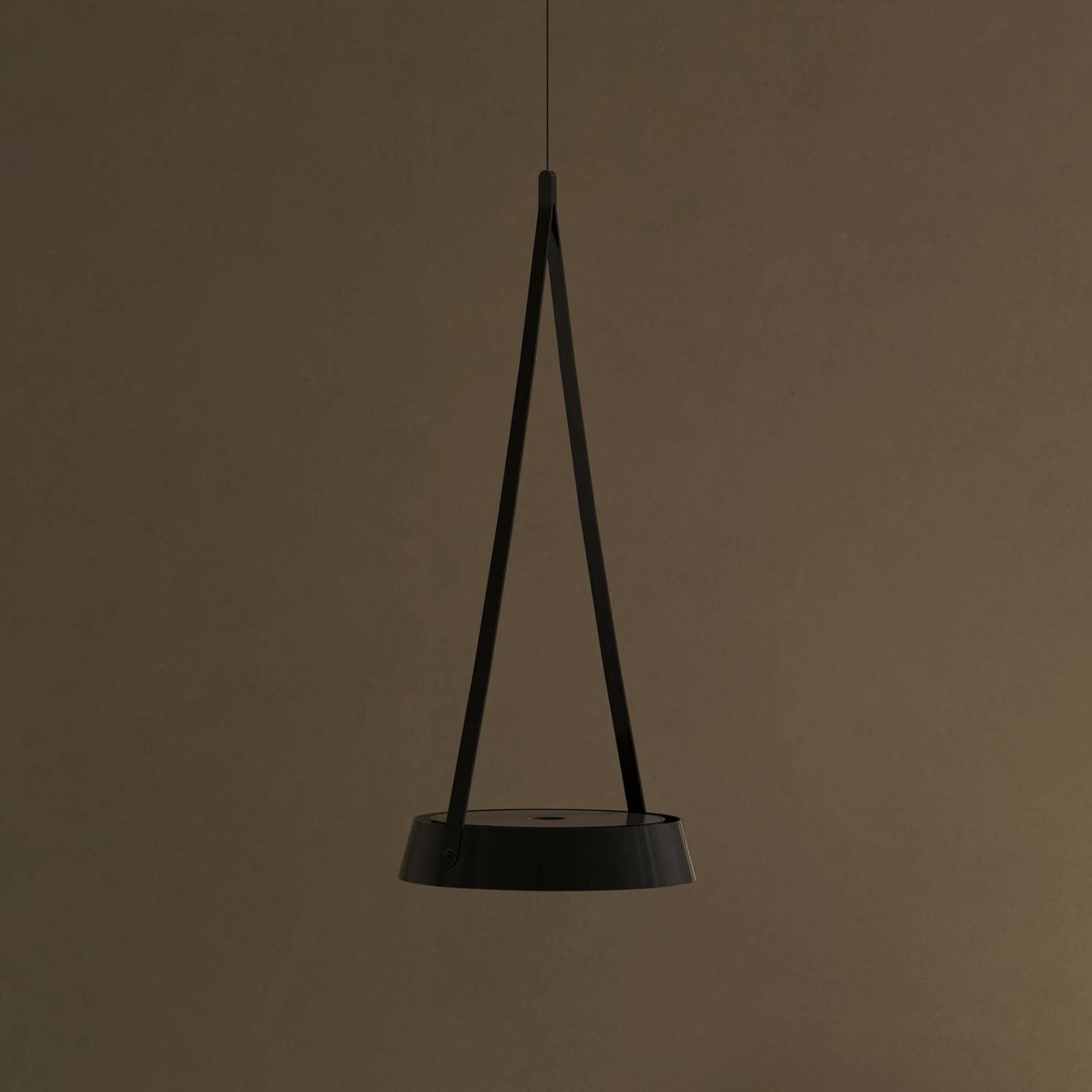 LED-Akku-Hängeleuchte Mahina, schwarz, Ø 17 cm, Metall, CCT von Sigor