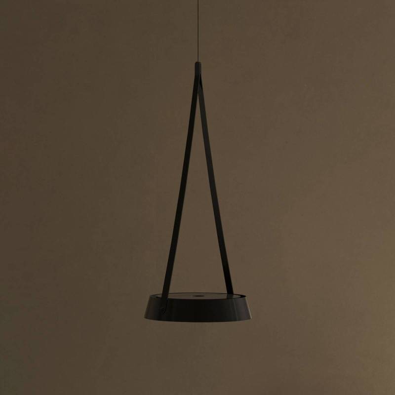 LED-Akku-Hängeleuchte Mahina, schwarz, Ø 17 cm, Metall, CCT von Sigor