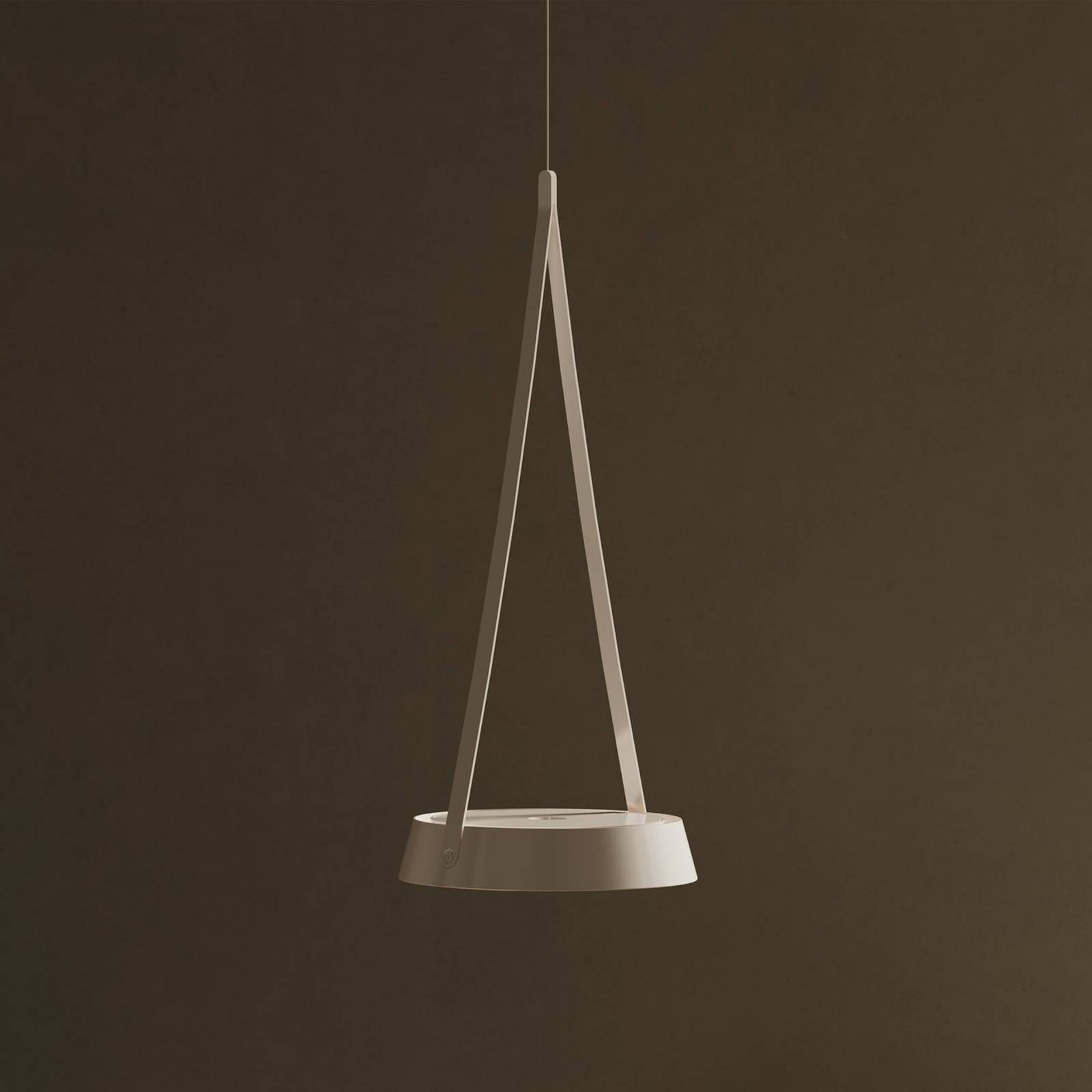 LED-Akku-Hängeleuchte Mahina, weiß, Ø 17 cm, Metall, CCT von Sigor