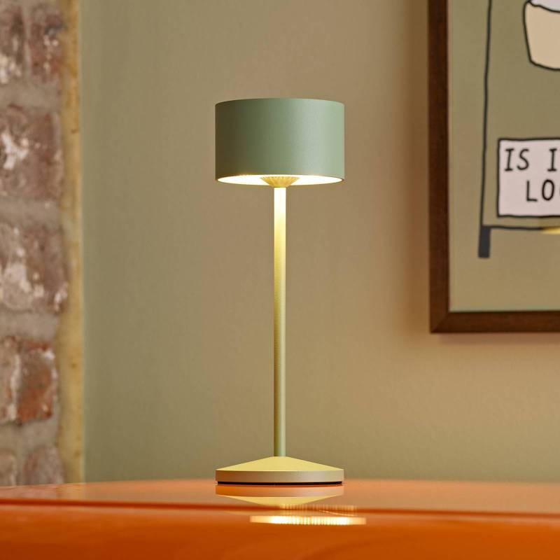 LED-Akku-Tischlampe Veluna, grün, Höhe 25 cm, IP44, dim, CCT von Sigor