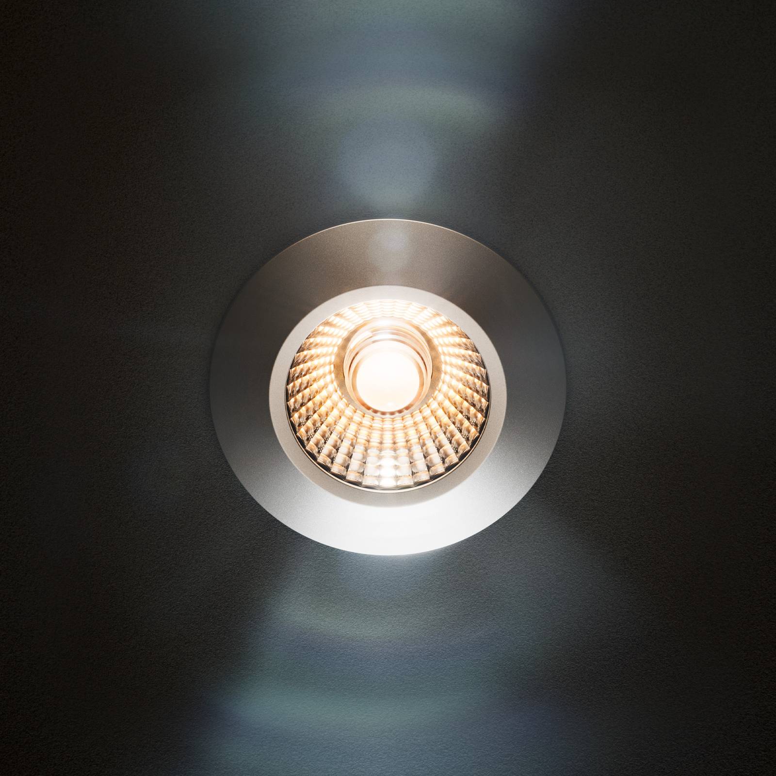 LED-Deckeneinbauspot Diled, Ø 6,7 cm, 3.000 K, schwarz von Sigor