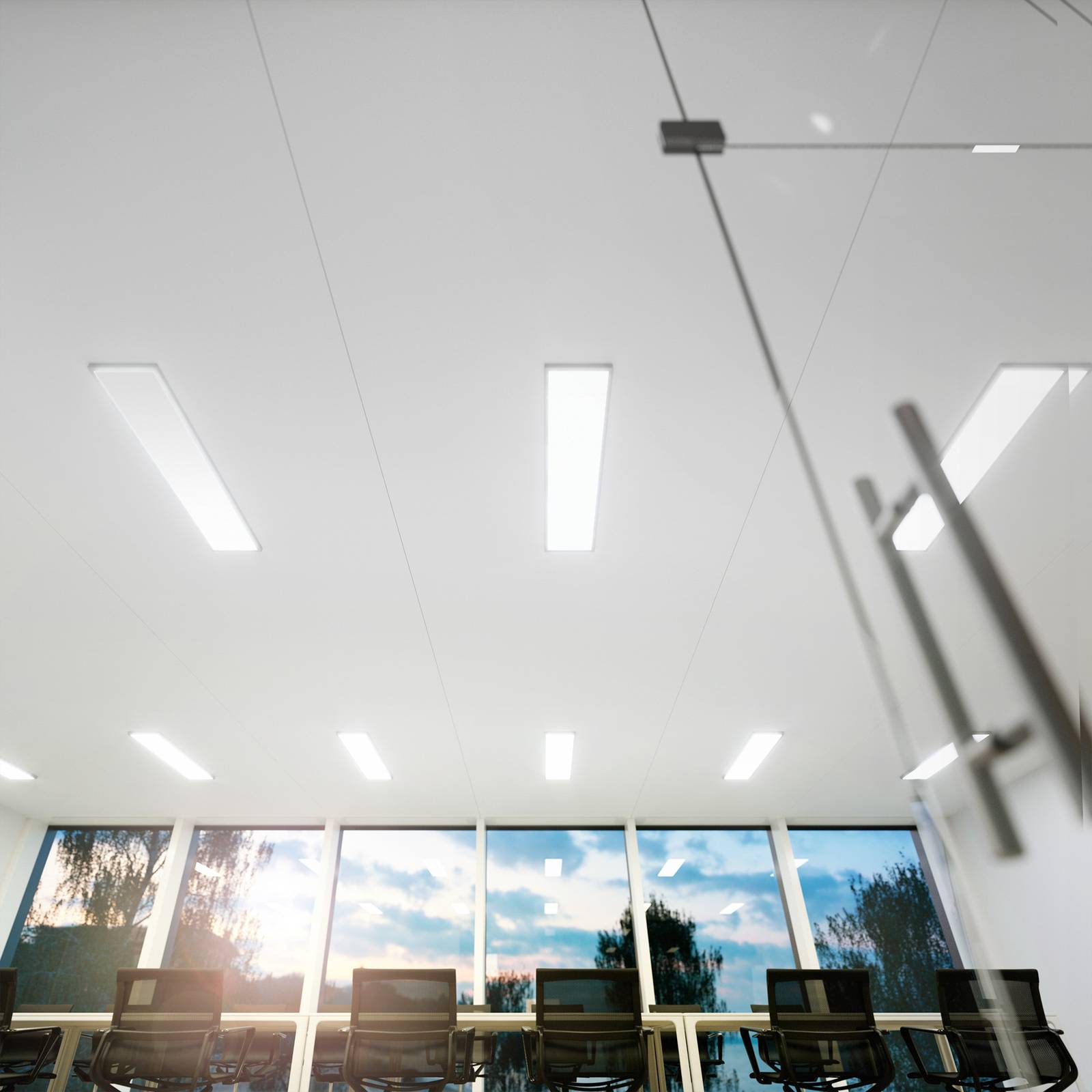 LED-Panel Fled, 4.320 lm, 120x30 cm, 115°, 4.000 K von Sigor