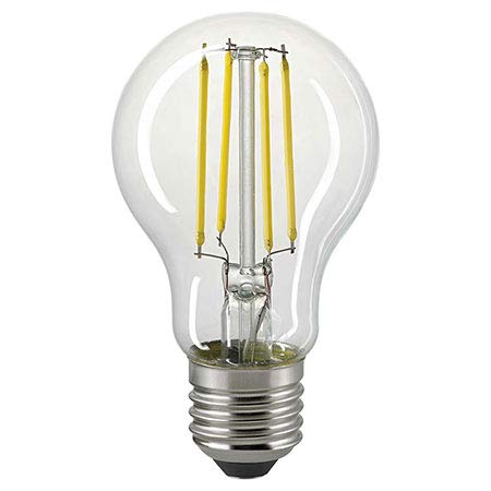 Sigor 6,5-W-Filament-LED-Lampe E27 mit Tageslichtsensor, warmweiß, klar, 806 lm von SIGOR