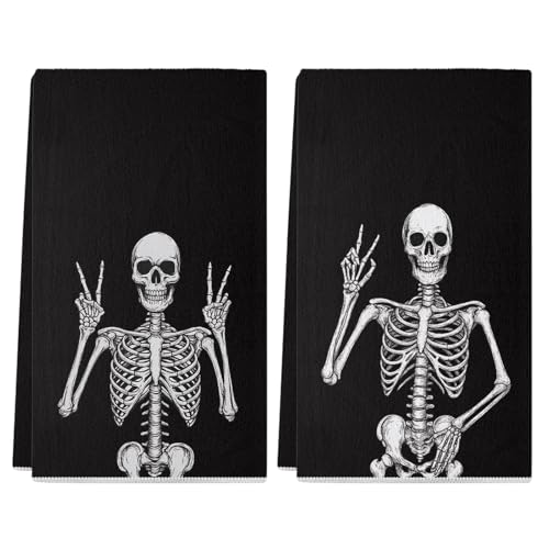 Siilues Halloween-Küchentücher, 45,7 x 66 cm, 2 Stück Siilues Halloween-Küchentücher, 45,7 x 66 cm, 2 Stück von Siilues