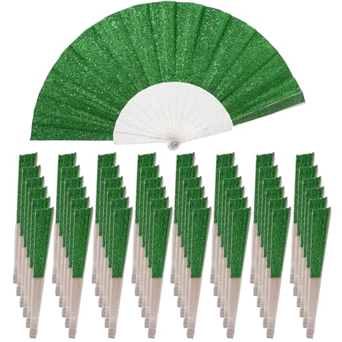 SiissaPeksid Handventilator, faltbarer Handventilator, Glitzer-Ventilator mit glänzender, transparenter Fächerrippe, ideal für Hochzeit, Kirche, Festival, Tanz, Teeparty, Club und EDM-Zubehör SiissaPeksid Handventilator, faltbarer Handventilator, Glitzer-Ventilator mit glänzender, transparenter Fächerrippe, ideal für Hochzeit, Kirche, Festival, Tanz, Teeparty, Club und EDM-Zubehör von SiissaPeksid