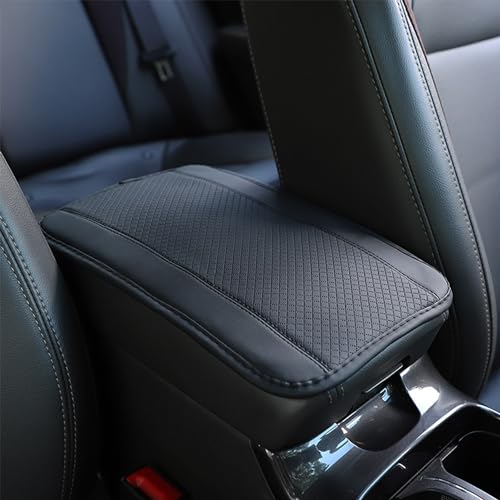 Auto Mittelkonsolenpolster für Audi Q5 Q7 Q8 SQ5 SQ7 SQ8, Mittelarmlehne Abdeckung Auto Armlehnen Mittelkonsole Schutz, Scratch Protection, Black von SikRea