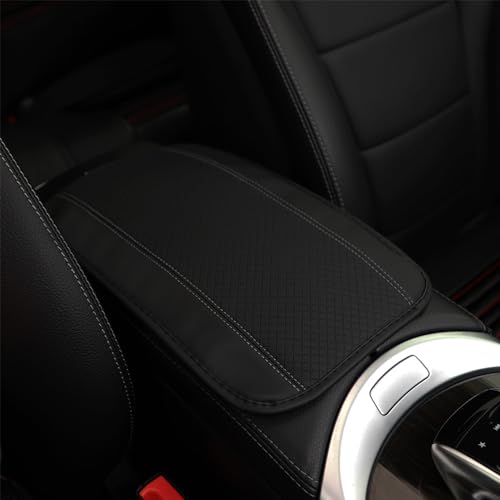 Auto Mittelkonsolenpolster für VW ID.6 ID.5 ID.4 ID.3 ID3 ID4 ID5 ID6, Mittelarmlehne Abdeckung Auto Armlehnen Mittelkonsole Schutz, Scratch Protection, Black Gray von SikRea