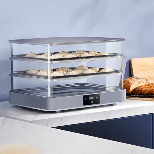 Elektrische Brotteig-GäRmaschine (Automatische Luftfeuchtigkeitsregelung) – 20–45 °C Einstellbare Temperatur + 24-Stunden-Zeitsteuerung, 40 L Abnehmbarer Brot-GäRkasten von SikRea