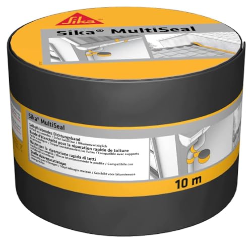 Sika – Dichtungsband – Sika MultiSeal Grau-Grün – für den Außenbereich – selbstklebend und wasserdicht – überstreichbar – 10 m x 100 mm von Sika