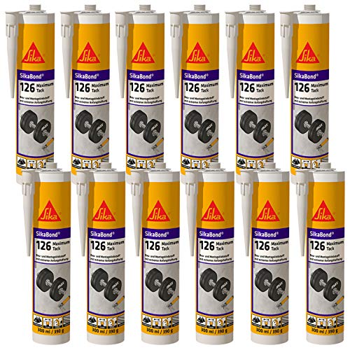 12x Sikabond Maximum Tack 300ml Bau- und Montageklebstoff Schwarz 12x Sikabond Maximum Tack 300ml Bau- und Montageklebstoff Schwarz von Sika
