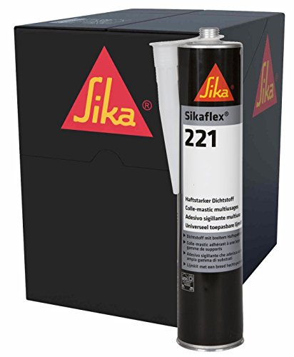 12x Sikaflex -221 Dichtstoff Karosseriedichtmasse Spoilerkleber Stahlgrau von Sika