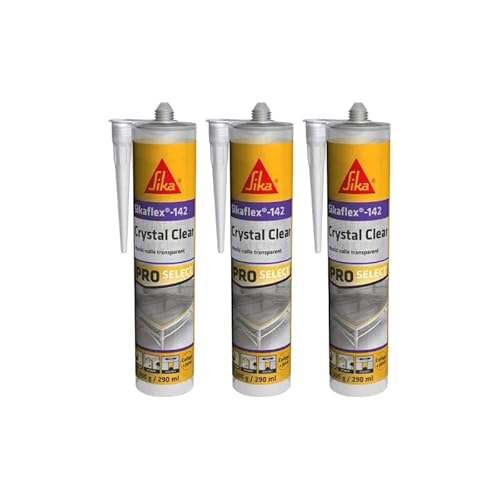 3er-Set SIKA Sikaflex-142 Crystal clear Kittkleber - Transparent - 290 ml von Sika