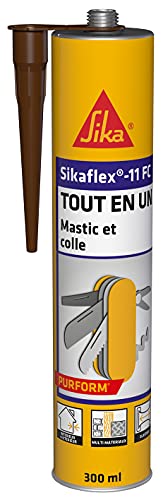 SIKA 11 FC Purform Braun, Spachtelmasse, Dichtmasse und Klebstoff, Mehrzweckkleber, für Innen- und Außenbereich (sikaflex 11 FC+), 300 ml von Sika