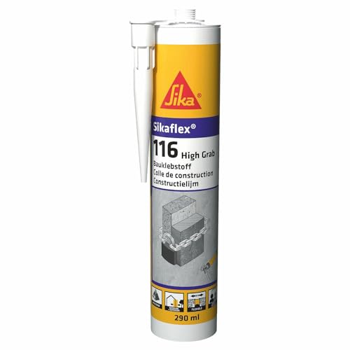 SIKA – Montageklebstoff – Sikaflex 116 High Grab Weiß – gute Anfangshaftung – geeignet für bauübliche Materialien – lösemittelfrei – 300 ml von Sika