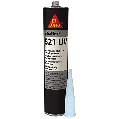 SIKA 70365 Sikaflex-521 UV Kleber und Fugenmasse, schwarzes, 300ml von Sika